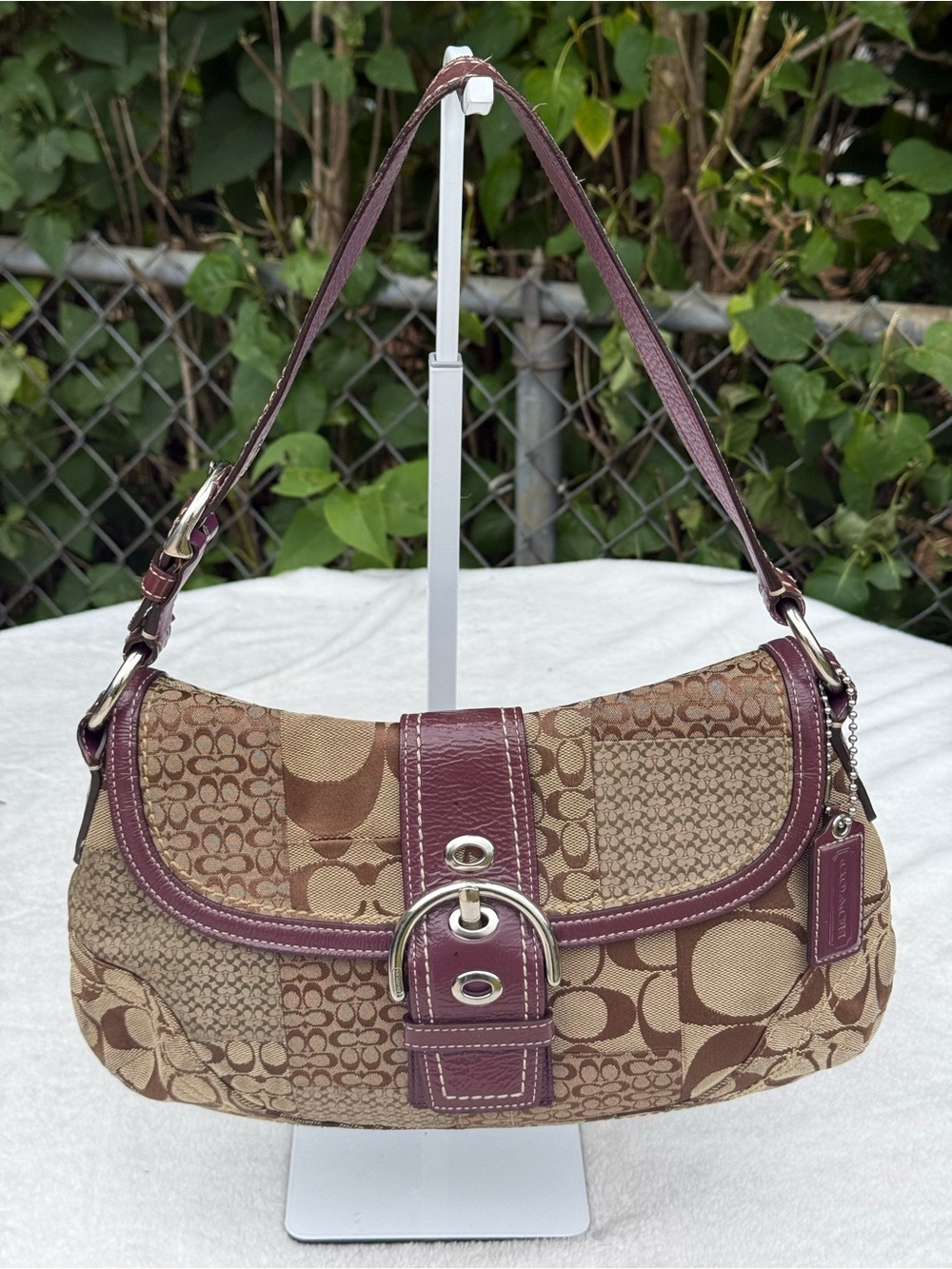 Authentic Coach Soho Y2K Shoulder Patchwork Signature Bag F12316 Handbag Purse